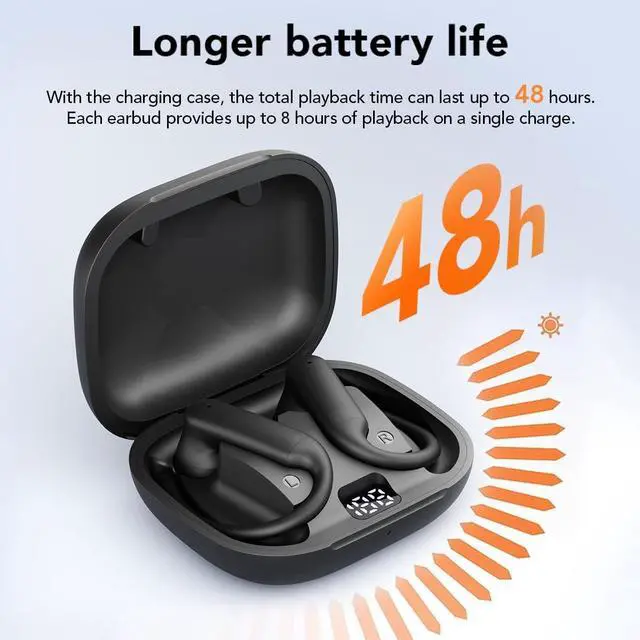 Alt view image 4 of 5 - ERAZERL MS215 Sports Headphones, Real Time Language Translator Earbuds, Bluetooth 6.0 Audifonos Traductores Ingles Espanol, Support 134 Languages with Translate Ear Buds for Travel Learning