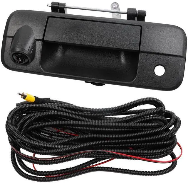 Main image of Dasbecan Tailgate Handle Backup Rear View Camera Compatible with 2007-2013 Toyota Tundra Waterproof with Key-Hole Reverse Parking Assist Back up Camera Assembly Replace#69090-0C051 720P