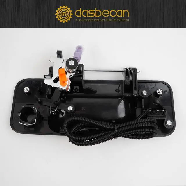 Alt view image 5 of 5 - Dasbecan Tailgate Handle Backup Rear View Camera Compatible with 2007-2013 Toyota Tundra Waterproof with Key-Hole Reverse Parking Assist Back up Camera Assembly Replace#69090-0C051 720P
