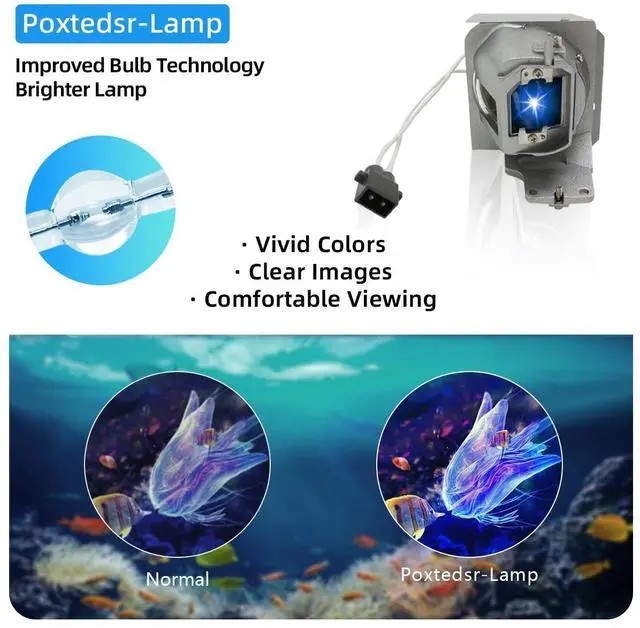 Alt view image 3 of 5 - Poxtedsr BL-FP240E/SP.78V01GC01 Replacement Projector Lamp Compatible with OPTOMA 51ALVe, UHD30, UHD3000a, UHD300X, UHD3200A, UHD350X, UHD370X, UHD380X, UHD40, UHD400X, UHD420X, UHD50, UHD50X