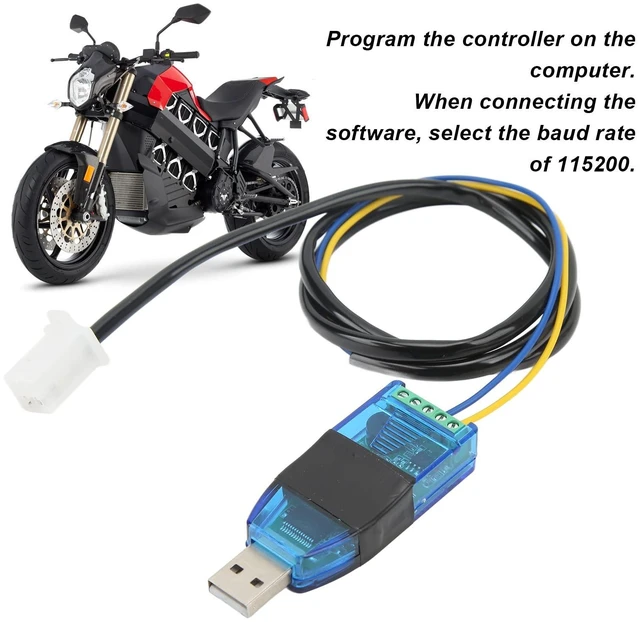 Alt view image 3 of 5 - Programmable USB Cable for VOTOL Controller EM150 EM300 Electric Controller Programming Cable VOTOL USB Cable EM Series Data Cable for Electric Bike Controller Programming