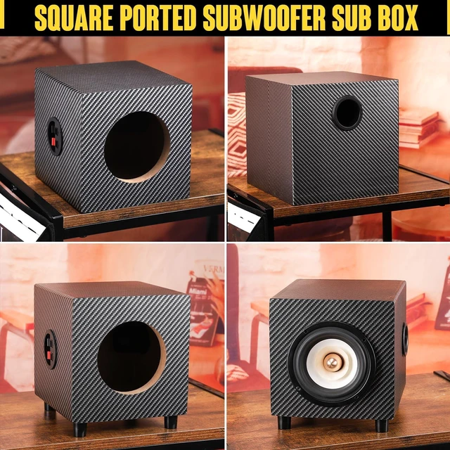 Alt view image 3 of 5 - 5" Wooden Speaker Enclosure, American Sound Connection Car Audio Enclosure