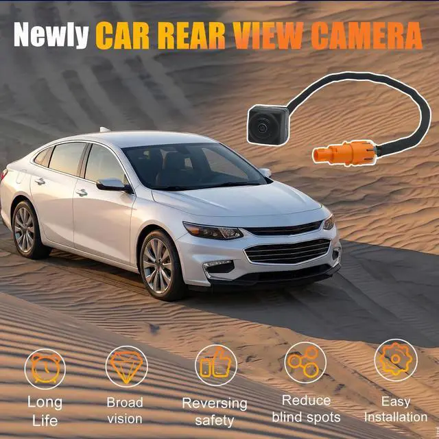 Alt view image 3 of 5 - Backup Camera Compatible with Chevrolet Malibu 2023-2024 1.5L 4Cyl, Reverse Parking Assist, Plug-and-Play OEM Replacement Rear View Camera Replaces# 84543080 42861580