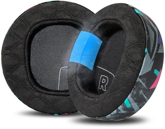 Main image of WC Freeze Maxwell 2 Cooling Gel Replacement Earpads Compatible with Audeze Maxwell 2 Headphones by Wicked Cushions ^^ Freeze V2 Cooling Fabric ^^ 90's Black