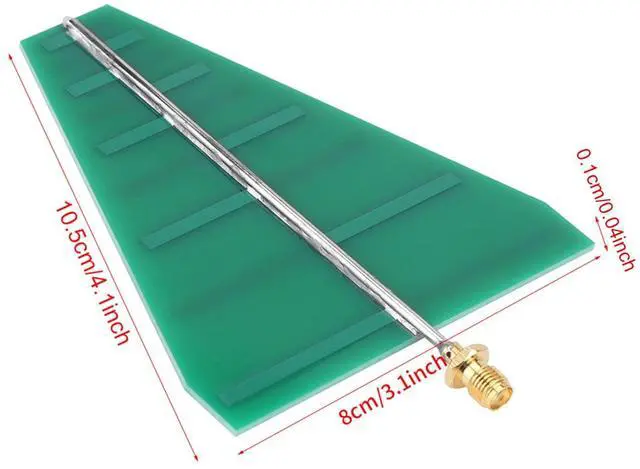 Alt view image 2 of 5 - Log Periodic Directional RF Antenna 1.35GHz-9.5GHz, 4-Piece Set with N Female Connector