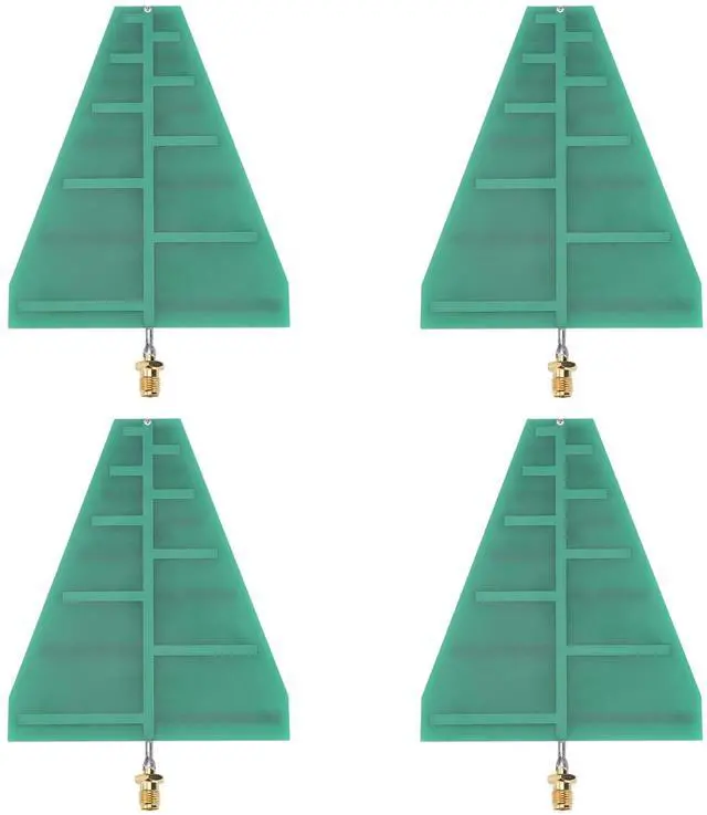Main image of Log Periodic Directional RF Antenna 1.35GHz-9.5GHz, 4-Piece Set with N Female Connector