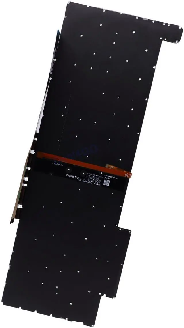 Alt view image 2 of 5 - Deal4GO RGB Colorful Backlit Keyboard Replacement for ASUS FX507 FA507 FX707 FA707 TUF507 TUF707 FX507ZC-ES53 - Black