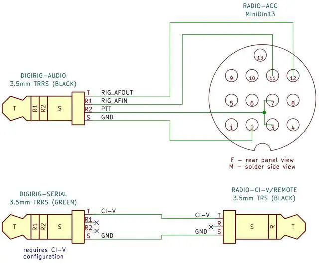 Alt view image 5 of 5 - Digirig Cables for ICOM IC-706, IC-7000, IC-7100, IC-7200, IC-718, IC-9100, IC-970