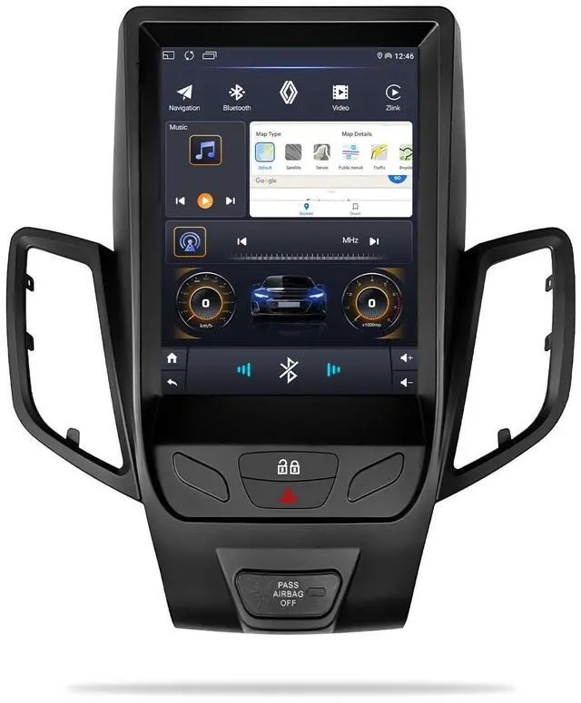 Main image of Car Stereo with 9.7-inch IPS Touchscreen for Ford Fiesta 2009-2020 CarPlay & Android Auto Compatible, GPS Navigation (4+64G)