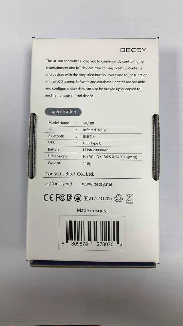 Alt view image 4 of 4 - Universal Remote Control