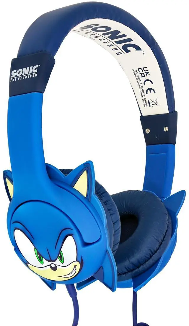 Alt view image 2 of 5 - OTL Technologies SH1179 Sonic The Hedgehog Kids Wired Headphones - Blue