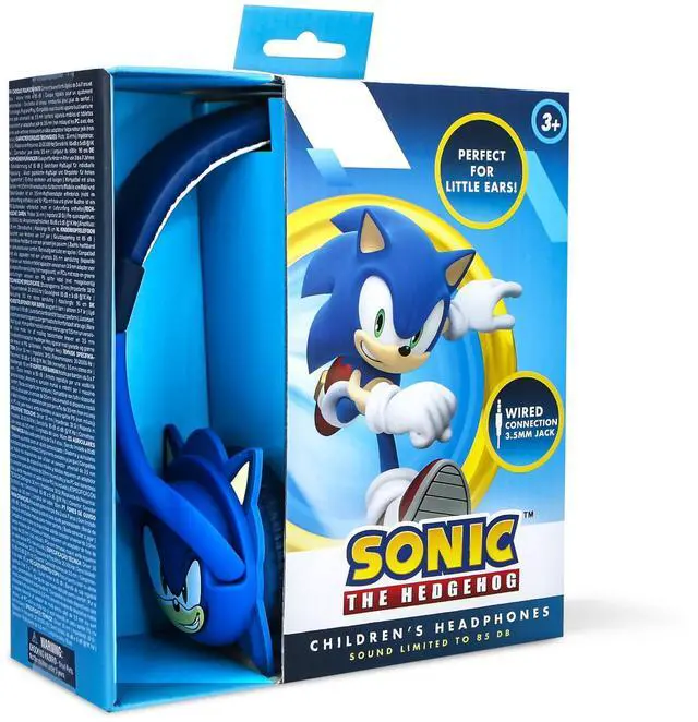 Alt view image 5 of 5 - OTL Technologies SH1179 Sonic The Hedgehog Kids Wired Headphones - Blue