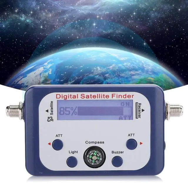 Alt view image 4 of 5 - 950 to 2150MHz Electronix Express EX Digital Satellite Finder Meter for, Plug and Play, Backlight, Electronic Buzzer,