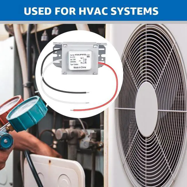 Alt view image 5 of 5 - GUSUUI 277V to 120V Magnetic Step Down Voltage Transformer, 25VA Max Load Compact Enclosed Transformer for Lighting Controls, sensors, HVAC Systems Industrial Installations - 3P10133