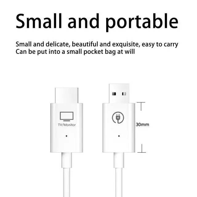 Alt view image 2 of 5 - Yunir HDMI Transmitter and Receiver, Portable 1080P Extender, 50M Range Video Audio Projection, Streaming Video for /5 Desktop, PC, TV, Dongle to TV Projector