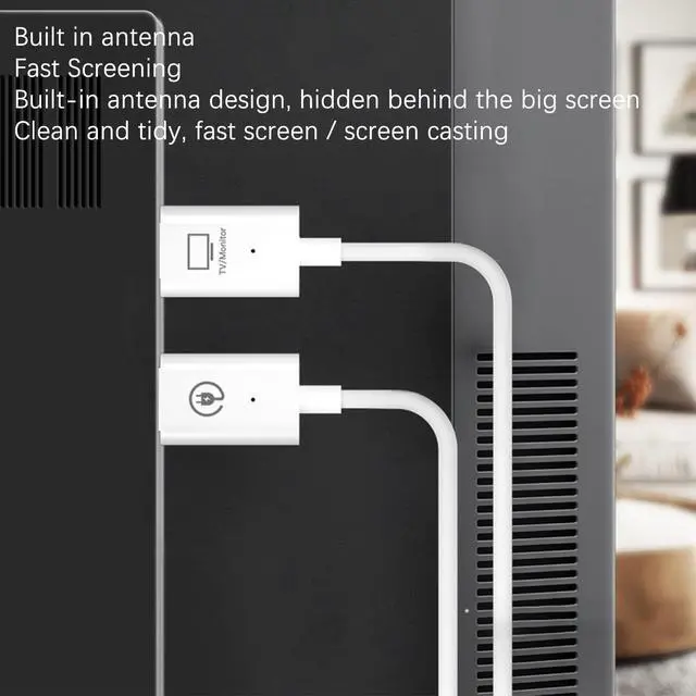 Alt view image 5 of 5 - Yunir HDMI Transmitter and Receiver, Portable 1080P Extender, 50M Range Video Audio Projection, Streaming Video for /5 Desktop, PC, TV, Dongle to TV Projector