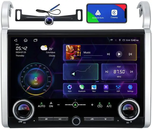 Main image of Car Stereo Radio for Toyota FJ Cruiser 2007-2021 Android 13 Radio 15" Touch Screen 6+128G Radio Wireless CarPlay Android Auto Support GPS Navigation Mirror Link Bluetooth WiFi DSP SWC FM AM Das