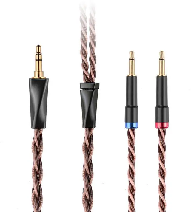 Main image of FAAEAL Monitor Headphone Cable,8N OFC German Copper AUX Cord Compatible with Hifiman HE400SE HE-350 MEZE 105 AER 109 Pro Sony MDR Z1R Headset for Musicians Audiophiles 3.5mm