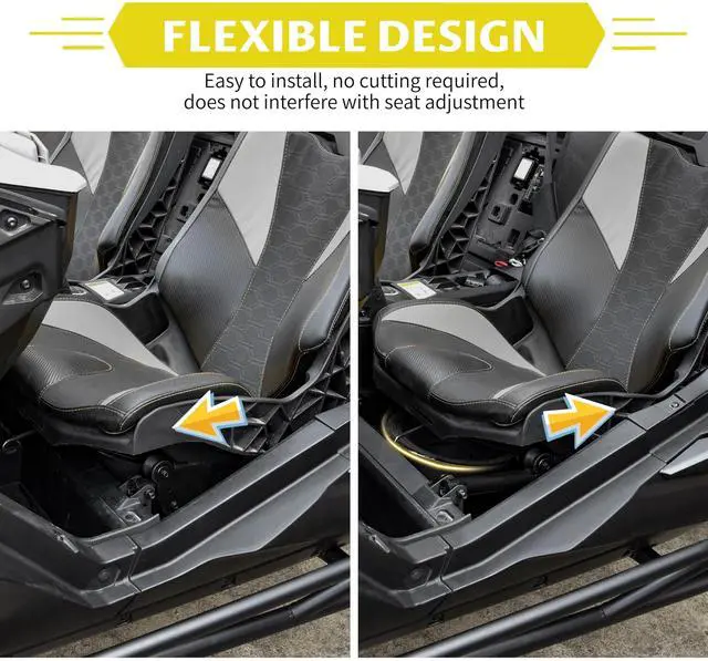 Alt view image 2 of 5 - SLORIMOD 10" Under Seat Speaker Pod Panel for Can Am Maverick R MAX X RS 2024 2025 Accessorie, Sport Underseat Speaker Enclosures Boxes Holder with Metal Mount Brackets (Speakers Not Included)