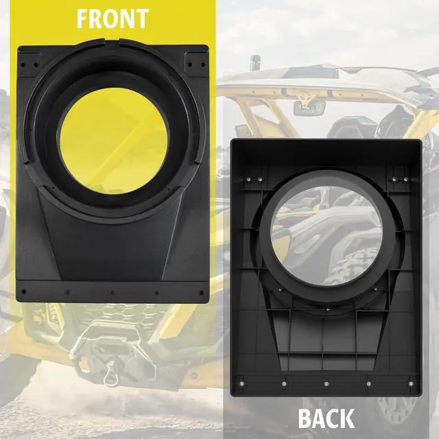 Alt view image 4 of 5 - SLORIMOD 10" Under Seat Speaker Pod Panel for Can Am Maverick R MAX X RS 2024 2025 Accessorie, Sport Underseat Speaker Enclosures Boxes Holder with Metal Mount Brackets (Speakers Not Included)