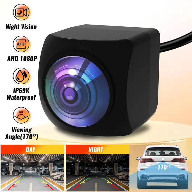 Alt view image 5 of 5 - Bzuyrt AHD 1080P License Plate Backup Camera - Car Reversing Camera with Clear Night Vision & IP69K Waterproof -170 Degree Wide Angle Rear View Camera - for Vehicle Car Truck SUV RV Reverse Parking