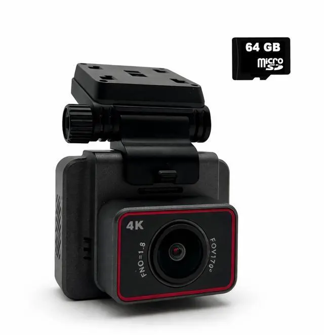 Main image of FalconEye Electronics Pinnacle Mini 4K Dash Cam with GPS (Dash Cam + 64GB)