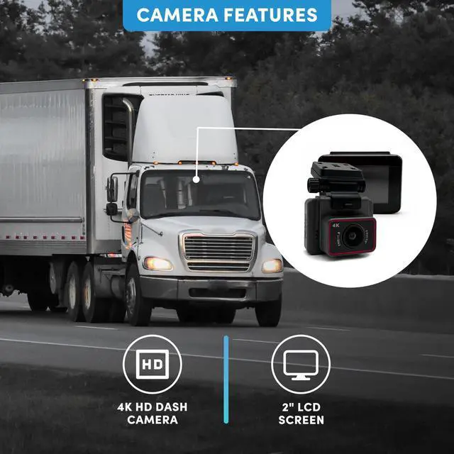 Alt view image 2 of 5 - FalconEye Electronics Pinnacle Mini 4K Dash Cam with GPS (Dash Cam + 64GB)