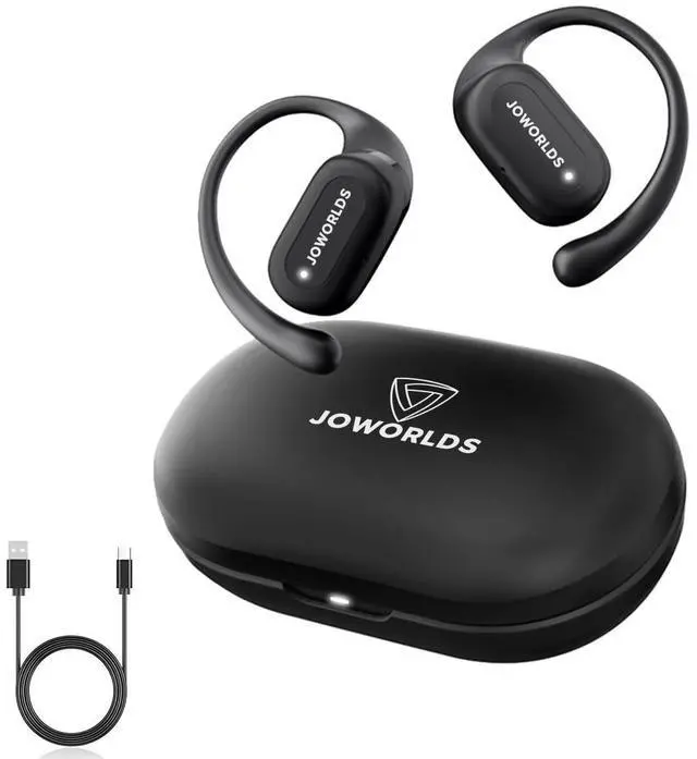Main image of JOWORLDS Bluetooth Headphones Air Conduction, IPX5 Waterproof Air Conduction Ear Buds, Over Ear Headphones with MIC, Over Ear Earbuds for Sports, Running Earbuds, 35 Hours Music, Clear Calls