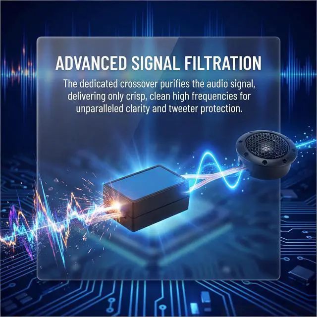 Alt view image 5 of 5 - Car Tweeters, DDT-S30 Car Audio Stereo Speaker, Aluminum Frame and Diaphragm Tweeter 4 ohm 320 Watts Sound Stereo Speakers for All Vehicles
