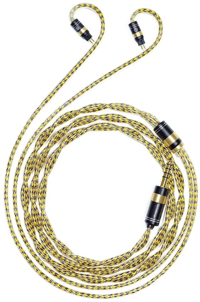Main image of GUCraftsman 0.78mm 2-Pin 6N Silver-Plated OFC with Shielding Layer IEM Cable, Earphone Cable for MOONDROP Blessing 3 Dusk Variations KADENZ 64 Audio Solo U18t Tia Vision Ears VE2 VE3.2 (4.4mm Plug)