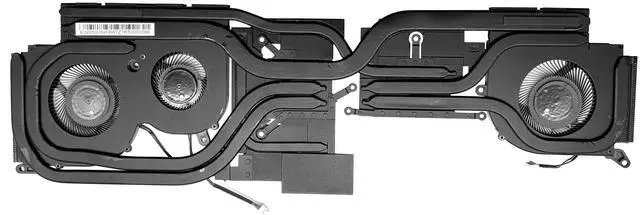 Alt view image 2 of 5 - CPU+GPU Cooling Fan with Heatsink Replacement for MSI GS66 Stealth (11th Gen Processor) 11UH 11UE 11UG, for Creator 15 (11th Gen Processor) A11UH A11UE, P/N: MS-16V4, BS5005HS-U4Q BS5005HS-U3J