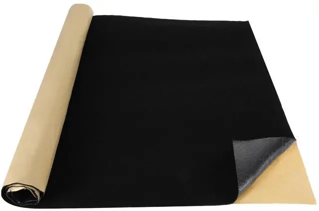 Main image of MECCANIXITY 39"x39" Speaker Box Carpet Fabric with Adhesive Back, Black Car Trunk Under Felt Carpet Liner Interior Cover Roll Carpeting for Sub Box, Auto, RV, Boat, Marine, Door Liner