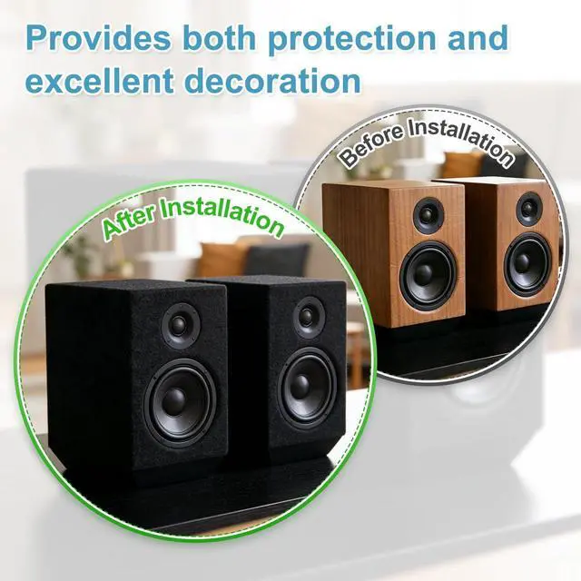 Alt view image 5 of 5 - MECCANIXITY 39"x39" Speaker Box Carpet Fabric with Adhesive Back, Black Car Trunk Under Felt Carpet Liner Interior Cover Roll Carpeting for Sub Box, Auto, RV, Boat, Marine, Door Liner