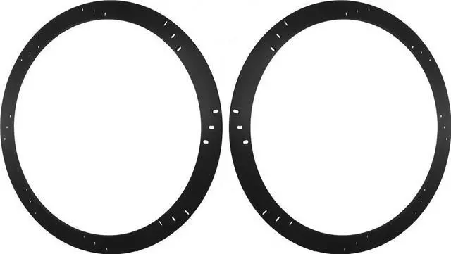 Main image of 10" Subwoofer Speaker Spacers Depth Extender Extending Rings - 1/4" Thick - ID: 9 1/8" OD: 10 7/8" - 1 Pair - SSK10 - Stackable - Perfect for Framing Fiberglass Enclosures