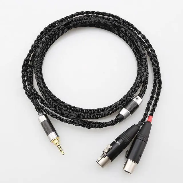 Alt view image 4 of 5 - Tirstrup HiFi 7n OCC Silver Plated Headphone Replacement Audio Upgrade Cable for Audeze LCD-2, LCD-3, LCD-4, LCD-X, LCD-XC, MM-500 (B16LCD2.5)