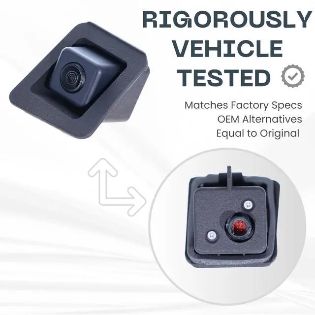 Alt view image 3 of 5 - Backup Camera Replaces for 2010 2011 2012 Mercedes-Benz GLK-Class OE Part # 2048206497 2048205697