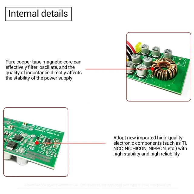 Alt view image 4 of 5 - Golf Cart 48V to 12V Voltage Converter 240W 20A DC Voltage Buck Reducer