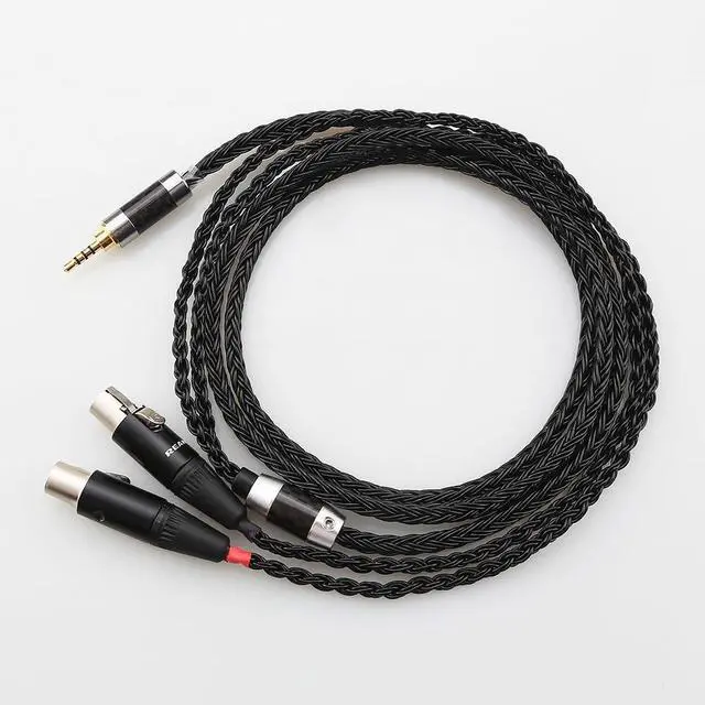 Alt view image 5 of 5 - Tirstrup HiFi 7n OCC Silver Plated Headphone Replacement Audio Upgrade Cable for Audeze LCD-2, LCD-3, LCD-4, LCD-X, LCD-XC, MM-500 (B16LCD2.5)