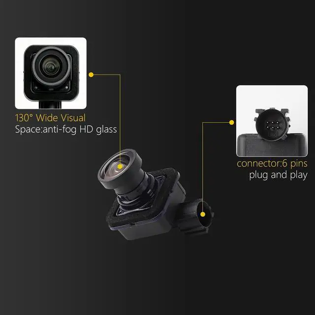 Alt view image 2 of 5 - Dasbecan 68227397AH Rear Backup Camera Compatible with Chrysler Pacifica 2017-2023 Replaces# 68227397AE 68227397AG