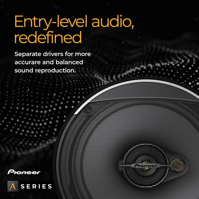Alt view image 3 of 5 - Pioneer A-Series Standard TS-A6881F 6 x 8 4-Way Speakers (Pair) 350W Max, Balanced Sound + Smooth Treble, Enhanced Bass, Great Stock Replacement