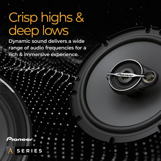 Alt view image 4 of 5 - Pioneer A-Series Standard TS-A6881F 6 x 8 4-Way Speakers (Pair) 350W Max, Balanced Sound + Smooth Treble, Enhanced Bass, Great Stock Replacement