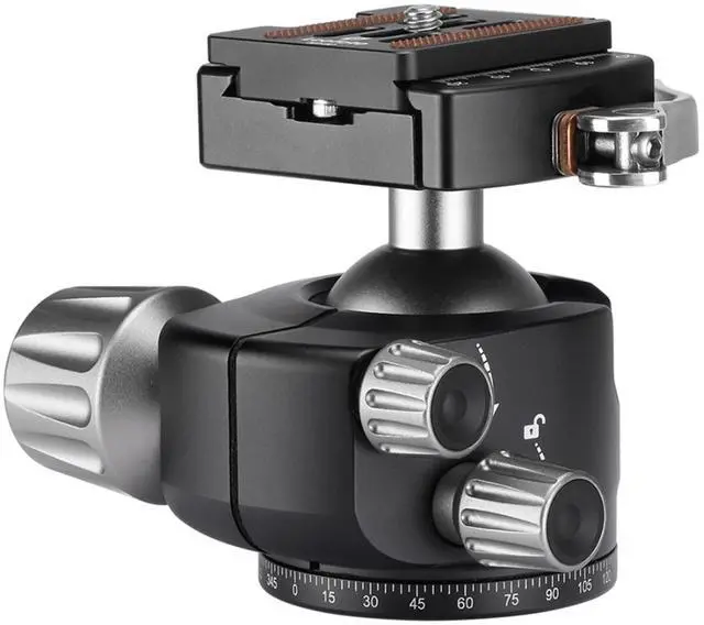 Alt view image 4 of 5 - Leofoto LH-LR Ball Head, Lever Release, Bubber Level, Low Profile, 3/8" Srew Hole, Arca Compatible (LH-40LR)