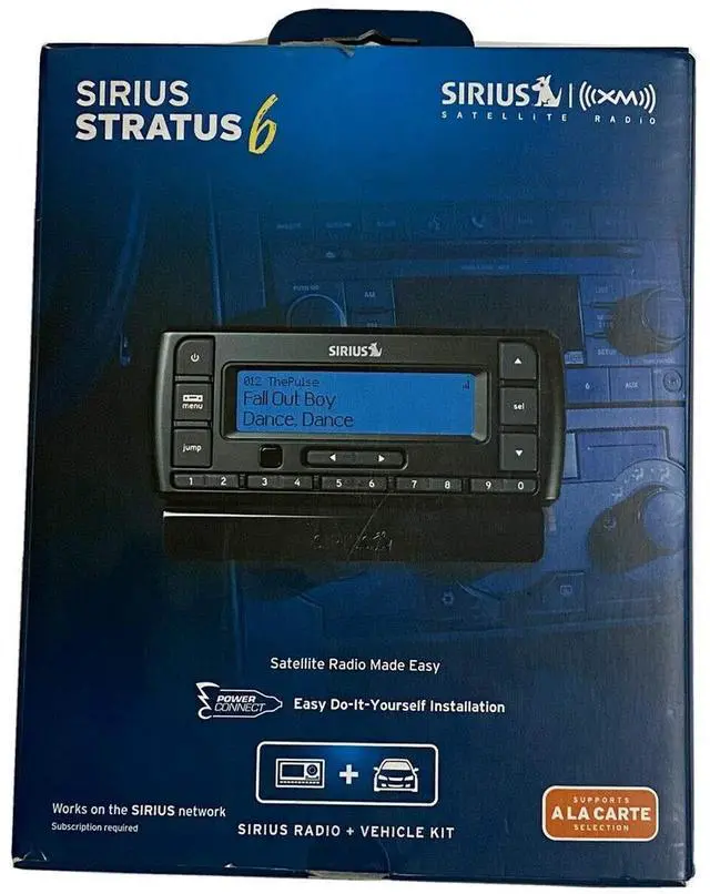 Main image of SIRIUS Stratus 6 Dock-and-Play Radio with Car Kit (Black)