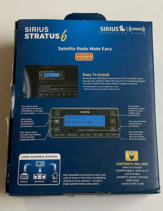 Alt view image 3 of 4 - SIRIUS Stratus 6 Dock-and-Play Radio with Car Kit (Black)