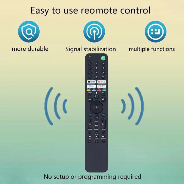 Alt view image 3 of 5 - GHUST RMF-TX520U Voice Remote Control Replacement for Sony Smart TV KD-75X79J KD-75X80CJ KD-75X81J KD-75X85J KD-85X85J KD-85X91CJ KD-85X91J XR-50X90J XR-50X94J XR-55A84J XR-75X95J XR-75Z9J XR-77A80J