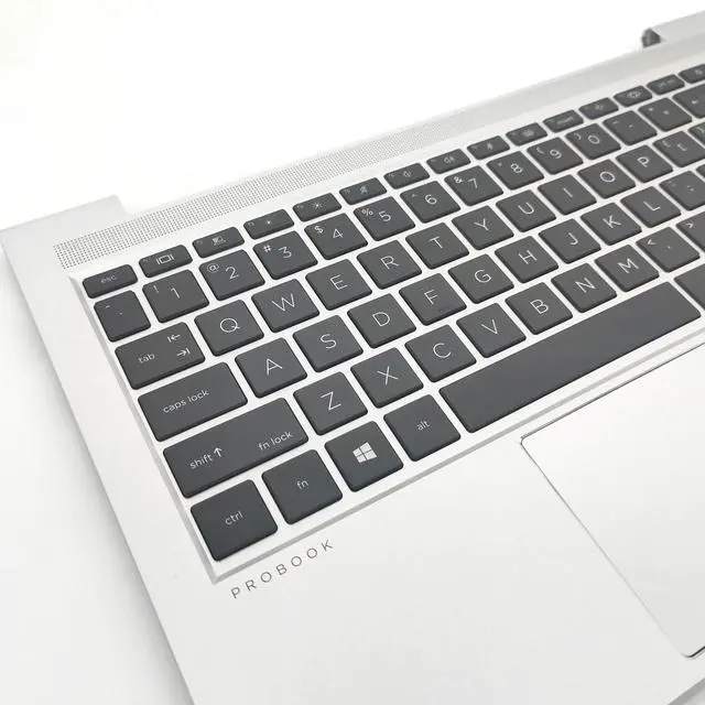 Alt view image 3 of 5 - Jxjslp Replacement Upper Case Palmrest for HP Probook 440 445 G9 Series Laptop Keyboard Assembly Top Cover N01287-001