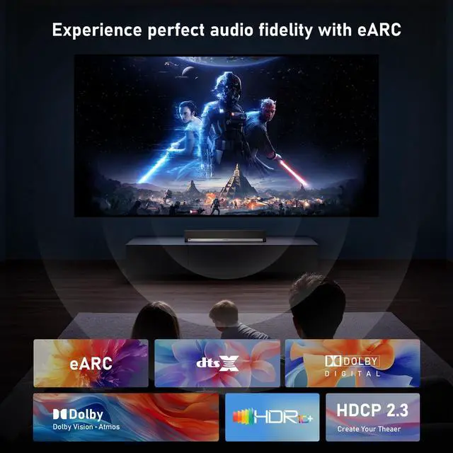 Alt view image 2 of 5 - 8K Fiber Optic HDMI 2.1 Cable 80ft, High Speed Fiber HDMI Cord 48Gbps, Long Active HDMI Cable, 48Gbps, 8K@60Hz 4K@120Hz, Dynamic HDR, eARC, HDCP 2.2&2.3, 3D, for PC, Monitor, PS5, PS4, Xbox, HDTV