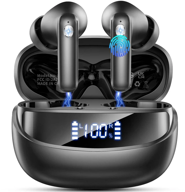 Main image of 2026 Wireless Earbuds 5.4, Bluetooth Headphones HiFi Stereo, 50H Playtime