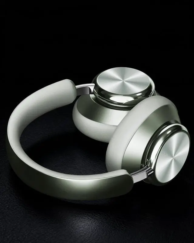 Alt view image 5 of 5 - Wentronic Y03 Bluetooth Headphones Wireless Active Noise Cancelling Over Ear Headphones 48 Hours Playtime High Sound Quality 6 EQ Music Mode Headphones with Soft Ear Cushion - Green