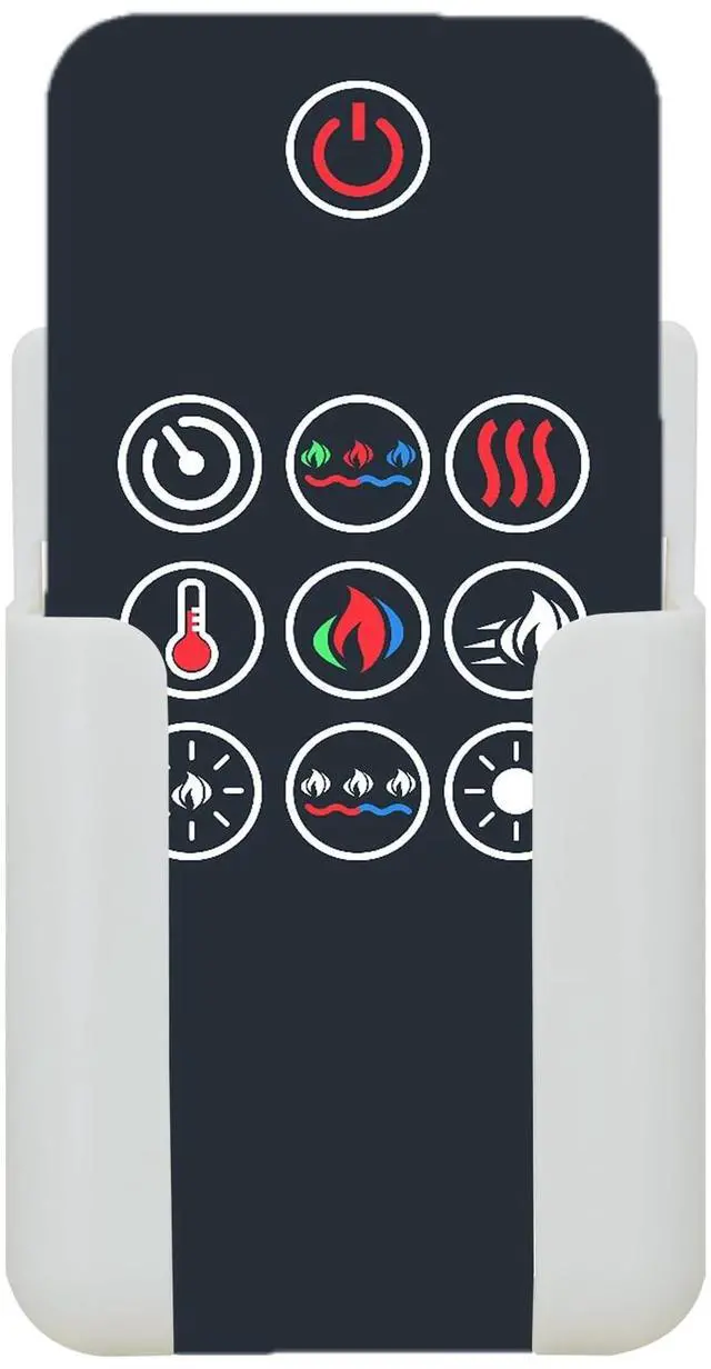 Alt view image 2 of 5 - Replacement Remote Control for Napoleon Electric Fireplace W190-0251 NEFL36CFH-1 NEFL42CFH-1 NEFL50CFH-1 NEFL60CFH-1 NEFL72CFH-1,with Wall Mounting Bracket
